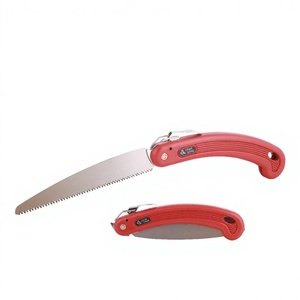 SONO JH160 Premium High-Carbon Steel Folding Pruning Saw with Ergonomic Red Handle Pull latch lock - Product Image 1