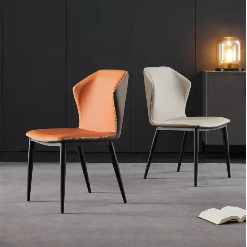 Moderne Minimalistische Home Rugleuning Eetkamerstoel Licht Luxe Ijzer Eettafel Stoel Nordic Restaurant Stoelen