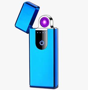 Nouveau briquet électronique rechargeable à arc rotatif rond à écran tactile avec logo OEM - Product Image 4