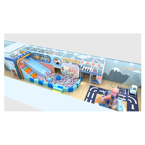 Custom Macaron Pastel Indoor Soft <strong>Play</strong> Center Kids <strong>Play</strong> Cafe Equipment With Slide Ball Pit Interactive Projector And <strong>Tower</strong> - Product Image 2
