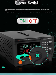 Alimentation électrique régulée CC industrielle eTOMMENS, réglable, avec affichage numérique programmable pour placage, test d'âge, équipement <span class=keywords><strong>de</strong></span> laboratoire - Product Image 6
