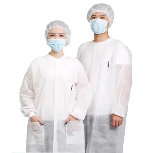 Polypropylene Nonwoven Disposable Lab Coats disposable lab jacket