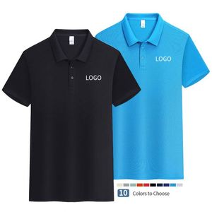 เสื้อโปโลผู้ชายสำหรับธุรกิจ โพลีเอสเตอร์ เสื้อกอล์ฟลำลอง ลายทีมบริษัท ปักโลโก้ตามสั่ง เสื้อยืดทรงหลวม - Product Image 2
