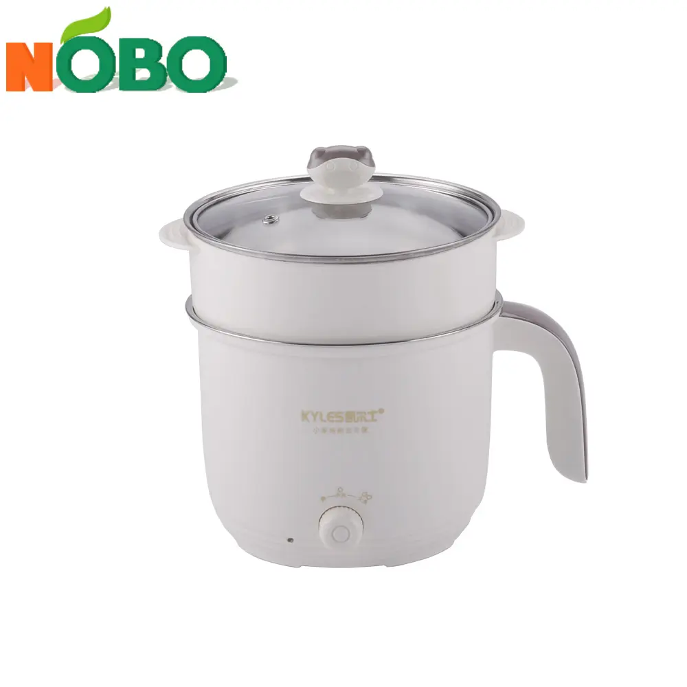 High quality portable multifunctional mini cooking hot pot noodle cooker electric pot with steamer