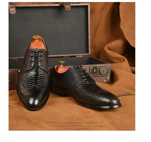 Nouvelles chaussures à lacets - Chaussures habillées pour hommes, chaussures décontractées d'extérieur, chaussures habillées et richelieu en cuir tendance pour hommes - Product Image 3