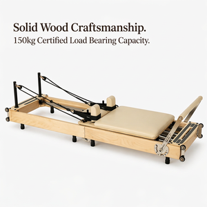 Reformer de Pilates Plegable Profesional de Madera de Roble, Máquina de Pilates para Estudio de <span class=keywords><strong>Yoga</strong></span>, Equipo de Fitness, Cama de Pilates - Product Image 1