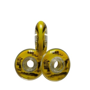 Roues PU à double dureté 72mm 76mm 80mm <span class=keywords><strong>Patinage</strong></span> libre Intérieur Extérieur Haut Rebond SHR 76A <span class=keywords><strong>pour</strong></span> enfant Adulte Patins à roulettes de hockey sur <span class=keywords><strong>glace</strong></span> - Product Image 4