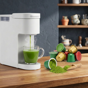 Cápsulas de Matcha Ecológicas de Lujo con Varias Notas de Sabor, Tecnología de Fusión Rápida, Bebida Fría o Caliente, Esenciales para una Rutina Saludable - Product Image 1