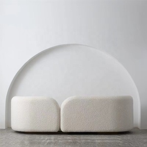 Sillón de Franela Teddy, Sofá de Descanso, Conjunto de <span class=keywords><strong>Sofás</strong></span> Modulares Blancos, Sofá Económico con Logotipo Personalizado, Moderno, de Fábrica, Divano para el Hogar - Product Image 4