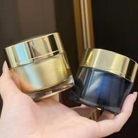 Pot en acrylique vide de 20g, 30g, 50g, doré, rose, blanc, bleu, pour soins de la peau, cosmétiques, crème pour le visage, pots en plastique avec couvercles