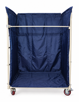 Chariot roll conteneur mobile haute résistance avec housse Oxford amovible pour blanchisserie et logistique OEM