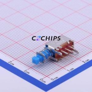 SPPJ322300 Pushbutton Switch Through hole Component (THT) Switch Double Pole Double Throw No Lock 100000 22mm - Product Image 1