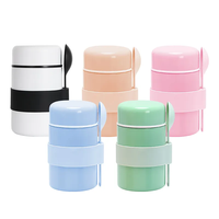 AOHEA Thermo à soupe pour aliments chauds, thermo alimentaire sous vide de 400ml en acier inoxydable 304, récipient alimentaire isolé à large ouverture avec cuillère