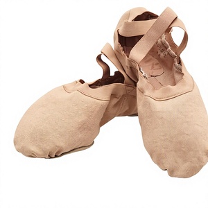 Zapatillas de Ballet Rosadas Suaves Baifa, con Tacón Plano y Tiras Cruzadas Elásticas para Mujeres y Niñas, Cuero de Alta Calidad, MOQ Bajo, OEM - Product Image 3