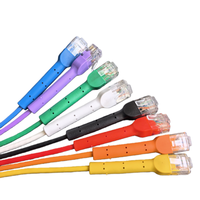 Kabel Patch Cat6 Slim Flexes 28AWG 30AWG Cat6a Dapat Dibengkokkan Ultra Tipis Kabel Patch Fleksibel Kabel Jaringan RJ45