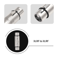 Connecteur XLR, adaptateur XLR 3 broches femelle vers XLR 3 broches femelle pour mélangeurs/microphones et amplificateurs