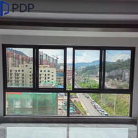 Ventanas Corredizas de Vidrio con Marco de Aleación de Aluminio, Estilo Plegable, para Aplicaciones Exteriores en Hoteles, Producto Nuevo