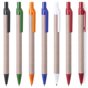 Penna a sfera in carta riciclata biodegradabile eco-compatibile con Logo personalizzato 1.0mm di larghezza di scrittura di alta qualità - Product Image 1