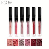 KIMUSE6 Color Matte – Gloss à lèvres mat longue tenue, hydratant, anti-transfert et sans traces