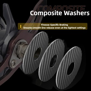 Высокоскоростная катушка для бейткастинга 7.1:1, максимальная нагрузка 10 кг, новая алюминиевая шпуля с серебристым металлическим колесом для рыбалки - Product Image 5