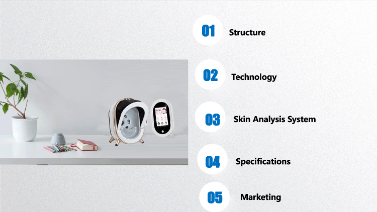 Skin Wrinkle Professional Skin Analyzer Machine With Tablet
