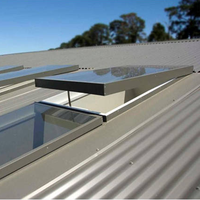 Fenêtre de toit moderne à cadre en aluminium, double vitrage trempé, lamellé-collé, pour jardin, avec persienne, sécurité intelligente et automatique