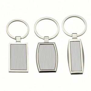 Sy78 Factory Custom Logo Sublimation Blank Metal <b>Key</b> Chains Laser Logo <b>Key</b> Chain Alloy Black Engraving Keychain <b>Key</b> <b>Ring</b> Logo - Product Image 2