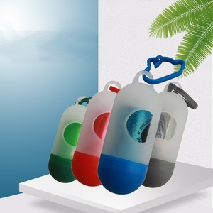 Distributeur de sacs à déjections pour animaux de compagnie en plastique transparent, portable et écologique, pour le nettoyage en extérieur, fournitures pour chiens et chats - Product Image 6