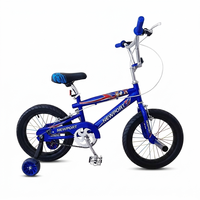 Vélo pour enfants, vélo de 16 pouces bleu, vélo pour garçon et fille, vélo pour enfant, vélo pour garçon de 3 à 6 ans