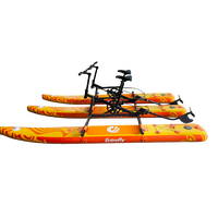 Sepeda Air Lipat Portabel Tandem Ringan SUP untuk Sungai Laut Olahraga Air Luar Ruangan