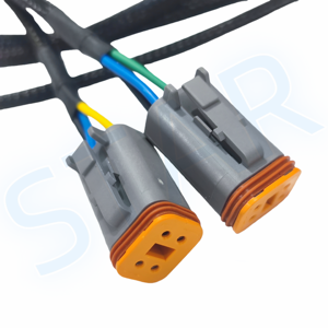 OEM Fabrik Preis Custom Automotive DT06-4S Wasserdicht Deutsch Stecker AMP Supers eal 2 Pin Stecker Kabelbaum - Product Image 3