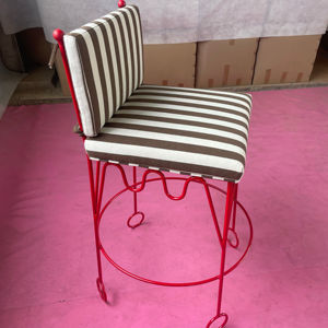 Mesa y Sillas de Jardín para Hotel, Sillas de Acero con Recubrimiento en Polvo, Diseños de Hierro Forjado, Respaldo Desmontable, Taburete de Metal - Product Image 4