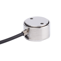 Transductor de Fuerza de Compresión de Acero Inoxidable con Montaje M4, Celda de Carga de 0.1kN, 0.2kN, 0.5kN, 1kN, 2kN, Transductor de Tensión de Columna FIBOS