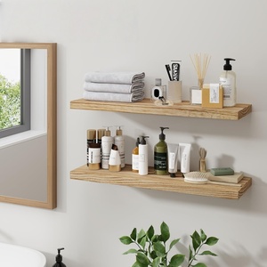 Kệ nổi cho trang trí tường mộc mạc khai hoang kệ gỗ nặng nhiệm vụ treo tường kệ với khung vô hình Bộ 2 - Product Image 2