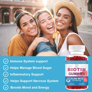 Cápsulas de Biotina con Vitaminas de Máxima Potencia, Sabor Fresa Natural, Sin Gluten, <span class=keywords><strong>10000</strong></span> <span class=keywords><strong>MCG</strong></span> por Porción, 30 Porciones - Product Image 2