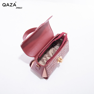 Sac à Main Femme de Luxe <span class=keywords><strong>QAZA</strong></span> 2025, Grande Capacité, Couleur Unie, Imperméable, Fermeture Éclair, Motif Pierre, Sac à Bandoulière - Product Image 6