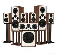 Système Home Cinéma 7.1 de Haute Qualité en Bois avec Son Surround et Fonction Karaoké, Système Audio Home Cinéma 5.1