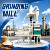 Machine industrielle de broyage de céréales pour la production de farine avec système de meulage de précision et de collecte des poussières
