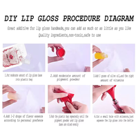 Base de gloss à lèvres Sutom en gros, 7 ml, 5 couleurs, liquide pailleté pour DIY
