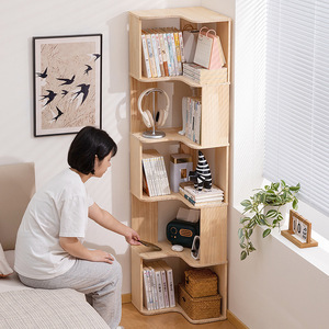 Estantería Moderna y Sencilla de Madera Maciza para <span class=keywords><strong>Libros</strong></span>, con Soporte de <span class=keywords><strong>Pared</strong></span>, para <span class=keywords><strong>Libros</strong></span> Infantiles, Sala de Estar y Hogar - Product Image 3