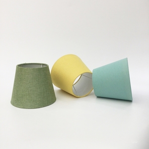 Nordic <span class=keywords><strong>E14</strong></span> <span class=keywords><strong>paralume</strong></span> in tessuto di lino <span class=keywords><strong>paralume</strong></span> rotondo conico per lampada da tavolo per Hotel residenziale - Product Image 5