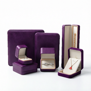 Manufacturer High-end Luxurious Rings Bangles Pendants Jewelry Set <b>Box</b> PU Leather Wedding Engagement <b>Gift</b> Packaging <b>Box</b> - Product Image 1