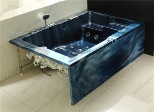Grande <span class=keywords><strong>vasca</strong></span> <span class=keywords><strong>da</strong></span> <span class=keywords><strong>bagno</strong></span> per massaggi a doppia seduta <span class=keywords><strong>vasca</strong></span> <span class=keywords><strong>da</strong></span> <span class=keywords><strong>bagno</strong></span> con cascata a getto d'aria e Led - Product Image 4