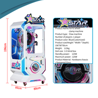 Machine à pinces de type Grande Roue, Mini machine à pinces de jeu personnalisée pour 1 joueur avec monnayeur, Mini machine à prix