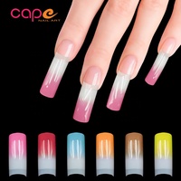 Ensemble de faux-ongles, 6 couleurs, polis, artificiels, brillants, pré-design, Nail Art, offre spéciale,