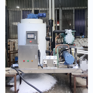 Macchina per la produzione di ghiaccio della macchina per il ghiaccio del fiocco dell'acqua dolce 5Ton per i frutti di mare congelati - Product Image 1