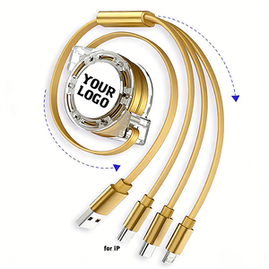 थोक कस्टम लोगो 3-इन-1 मोबाइल फोन डेटा केबल फास्ट चार्जिंग यूएसबी माइक्रो टाइप सी एंड्रॉइड कई कॉर्ड प्रोमो उपहार के साथ - Product Image 6