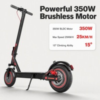 Trottinette électrique pour adultes avec contrôle par application, 36V 6.0Ah Lithium, 350W BLDC, 25km/h, frein à disque, EABS, suspension avant, autonomie 20-25km, idéale pour les trajets quotidiens