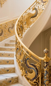 Tùy chỉnh cầu thang lan can thiết kế hiện đại dễ dàng để cài đặt nhôm lan can biệt thự trong nhà trang trí cầu thang lan can - Product Image 2