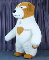 Personnages de dessins animés Anime Costume de mascotte chien gonflable géant pour adultes Halloween carnaval déguisement en vente pour adultes